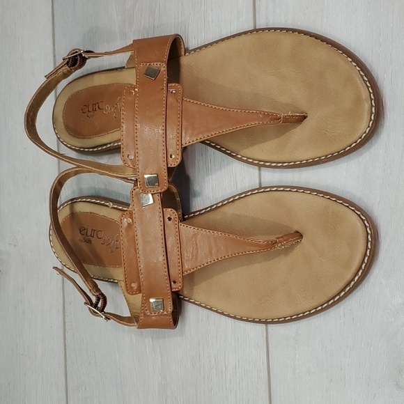 Euro By Sofft Womens Arina Comfort Sandals T strap Sandals Flats shoes sz 8.5 M - Picture 4 of 12